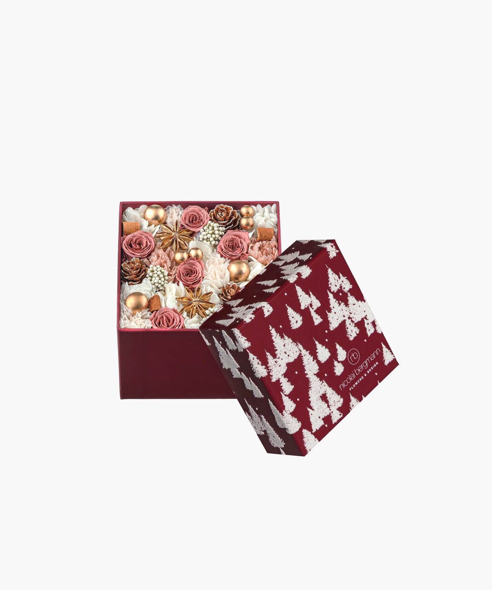 Snowlit Pines - White