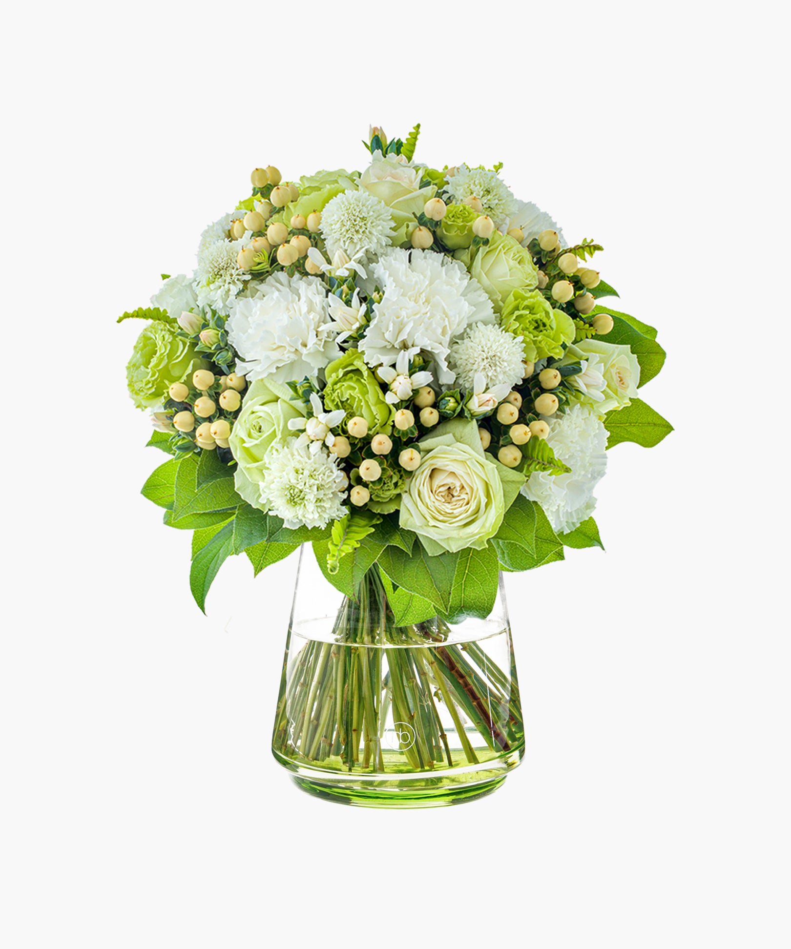 Lyrical Blooms ( Color Pop Glass Vase Kiwi )