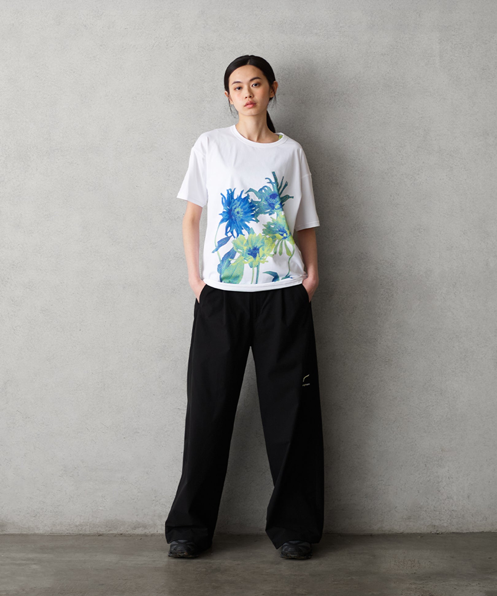 WIDE PANTS BLACK (ワイドパンツ ブラック)