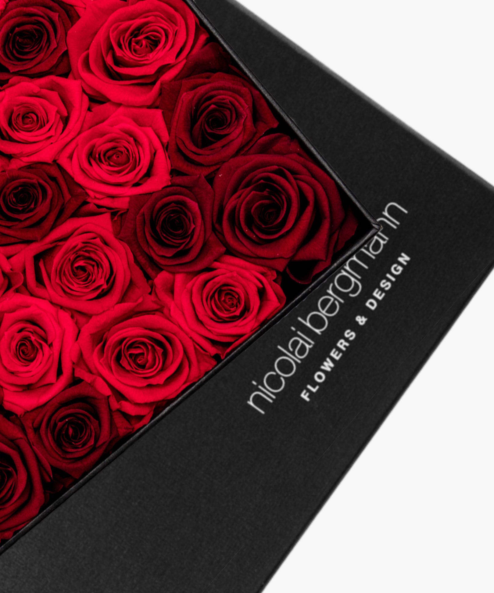 ニコライバーグマン　プリザーブドフラワーボックス　レッドローズデラックス Red Rose Deluxe（レッド ローズ デラックス）