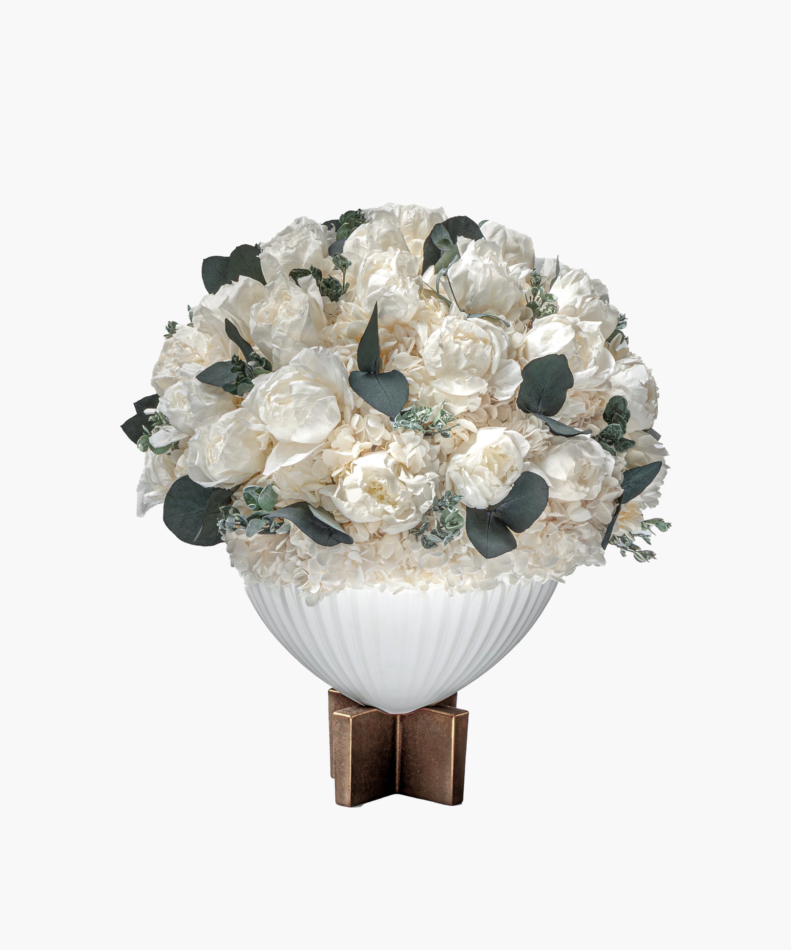 Peony Arrangement – Pure White（ピオニー アレンジメント – ピュアホワイト）