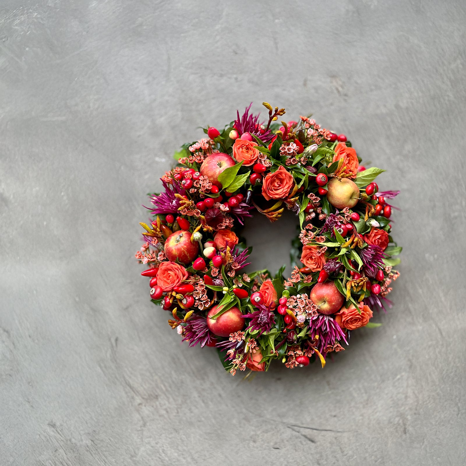 Table Wreath in Autumn Hues