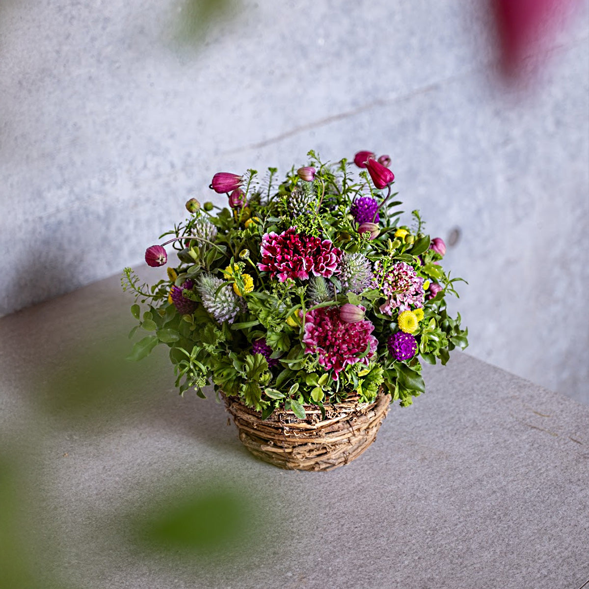 Spring Pop Garden Basket Arrangement