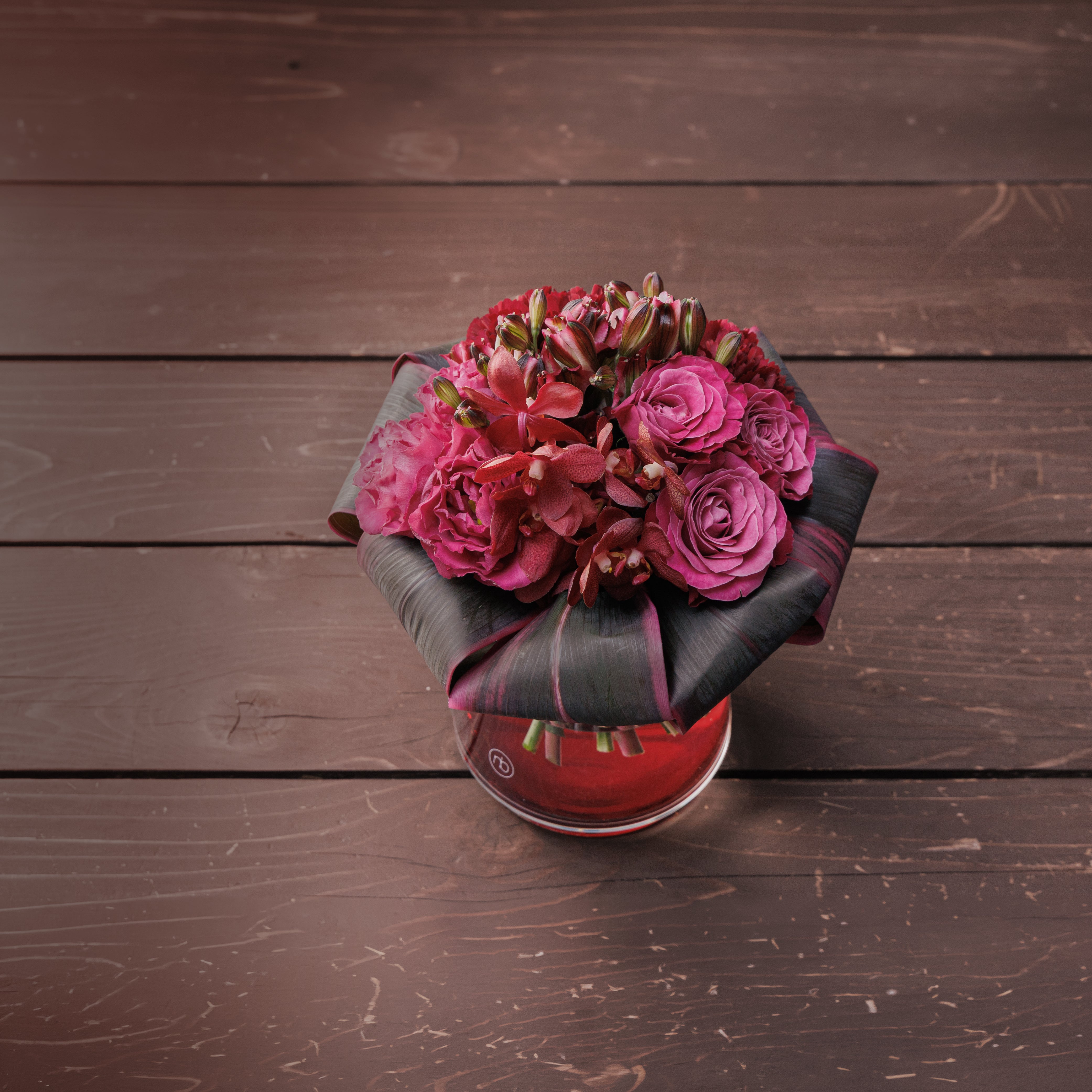 Crimson Veil Bouquet
