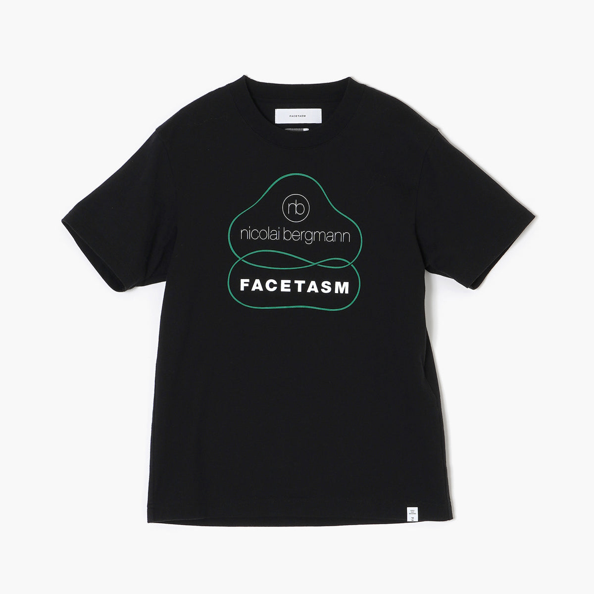 facetsam グラフィックTシャツ 黒 FACETASM × Nicolai Bergmann TEE［BLACK］