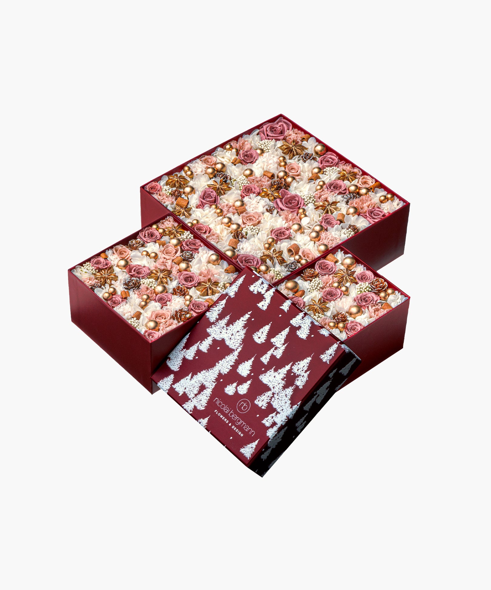 Snowlit Pines - White