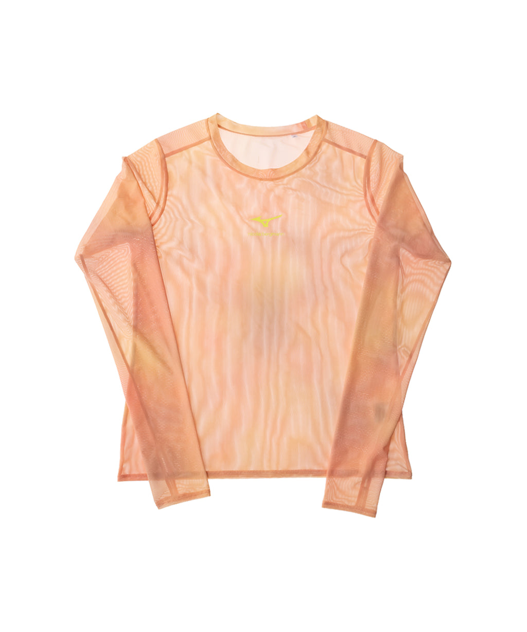 SHEER LONG-SLEEVE T-SHIRT PINK （シアーTシャツ ピンク）