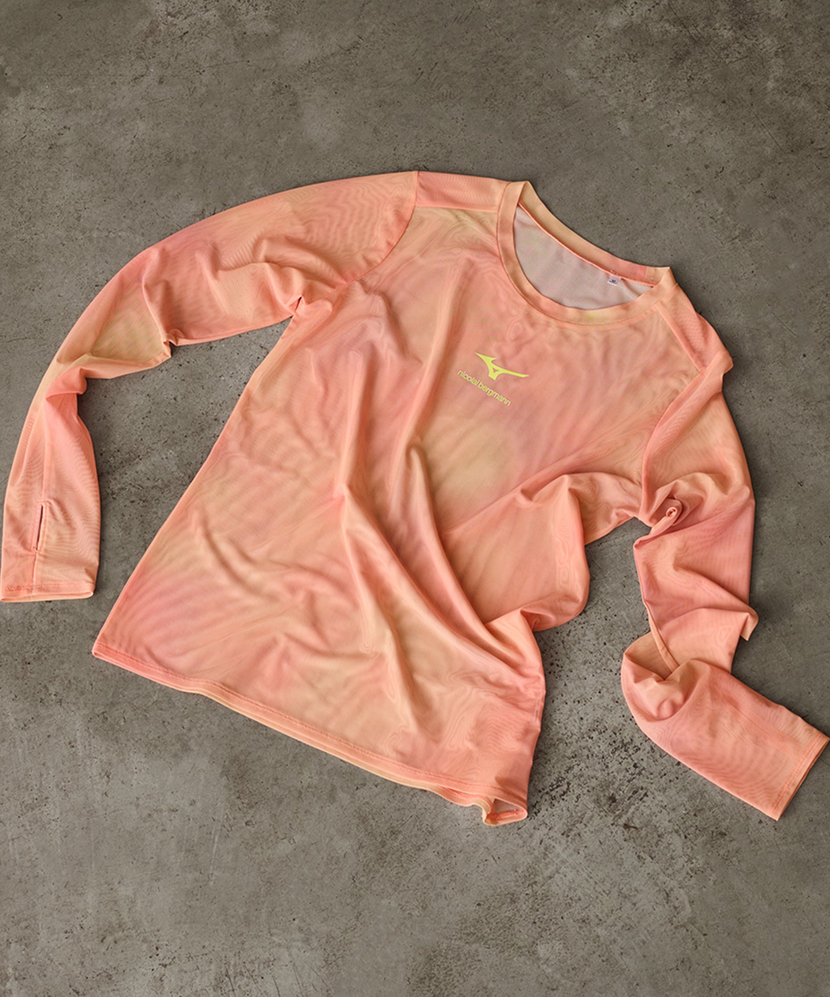 SHEER LONG-SLEEVE T-SHIRT PINK （シアーTシャツ ピンク）