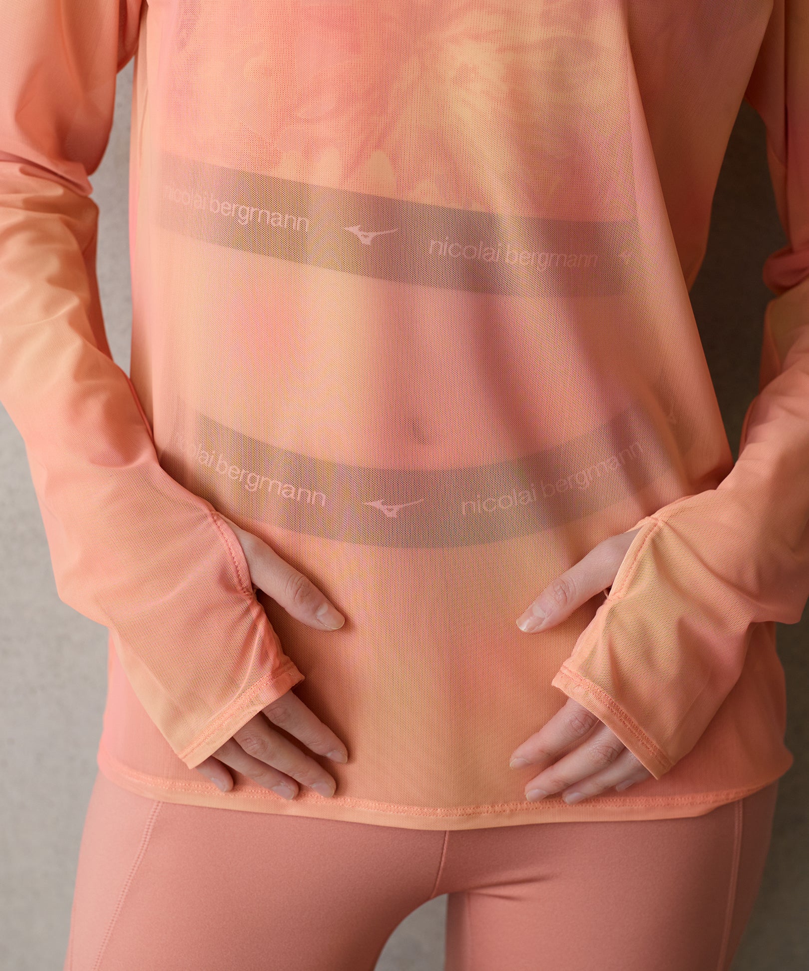 SHEER LONG-SLEEVE T-SHIRT PINK （シアーTシャツ ピンク）